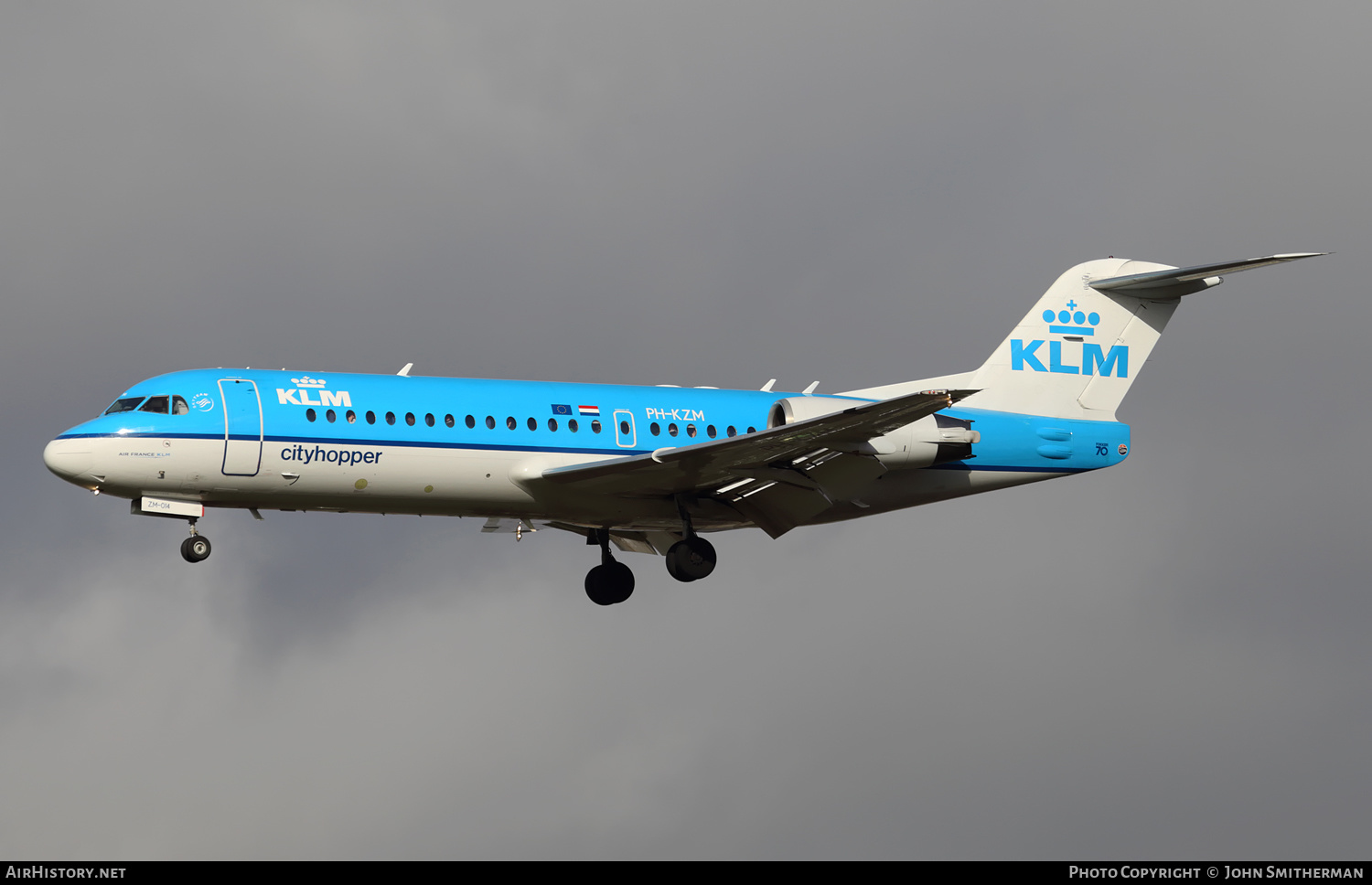 Aircraft Photo of PH-KZM | Fokker 70 (F28-0070) | KLM Cityhopper | AirHistory.net #317183