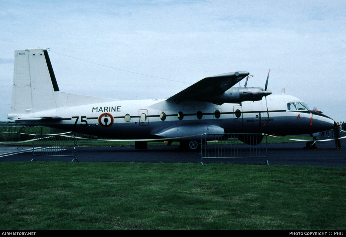 Aircraft Photo of 75 | Aerospatiale N-262E | France - Navy | AirHistory.net #317240