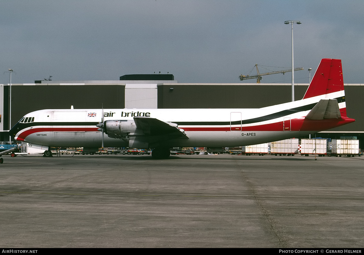 Aircraft Photo of G-APES | Vickers 953C Merchantman | Air Bridge | AirHistory.net #317249