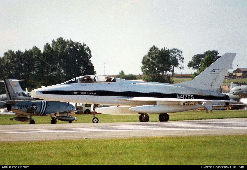 Aircraft Photo of N417FS | North American F-100F Super Sabre | Tracor Flight Systems | AirHistory.net #317259
