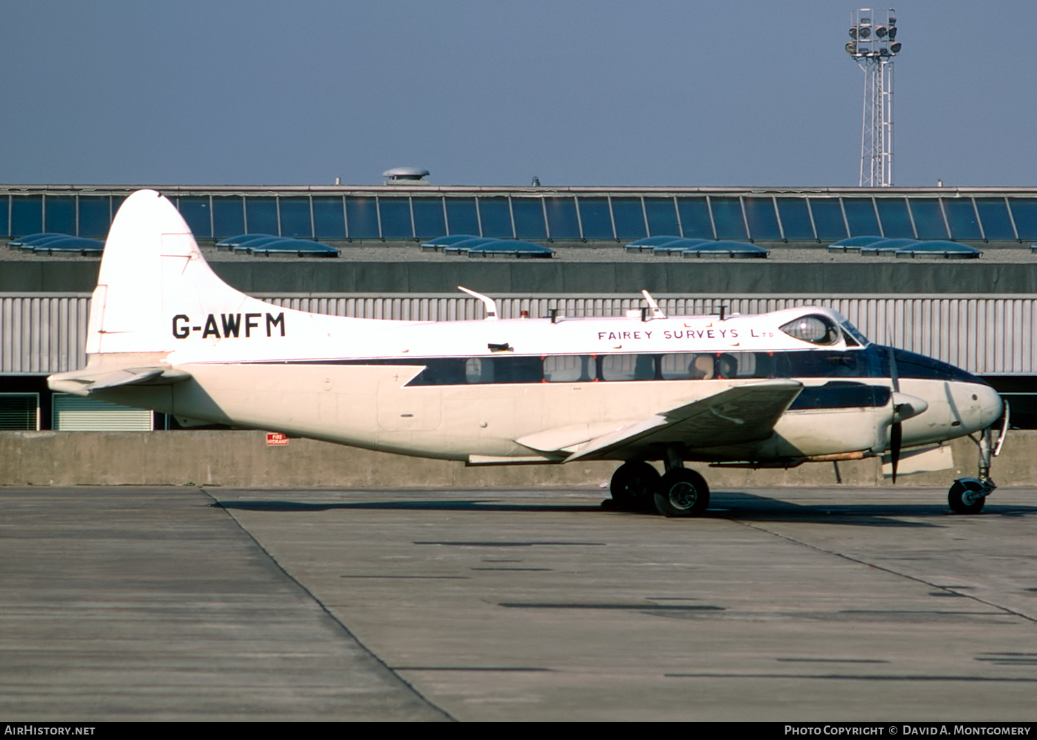 Aircraft Photo of G-AWFM | De Havilland D.H. 104 Dove 6 | Fairey Surveys | AirHistory.net #317270