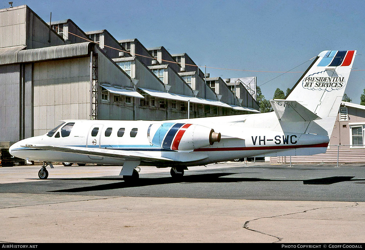 Aircraft Photo of VH-SWC | Cessna 500 Citation I | Presidential Jet Services | AirHistory.net #317309
