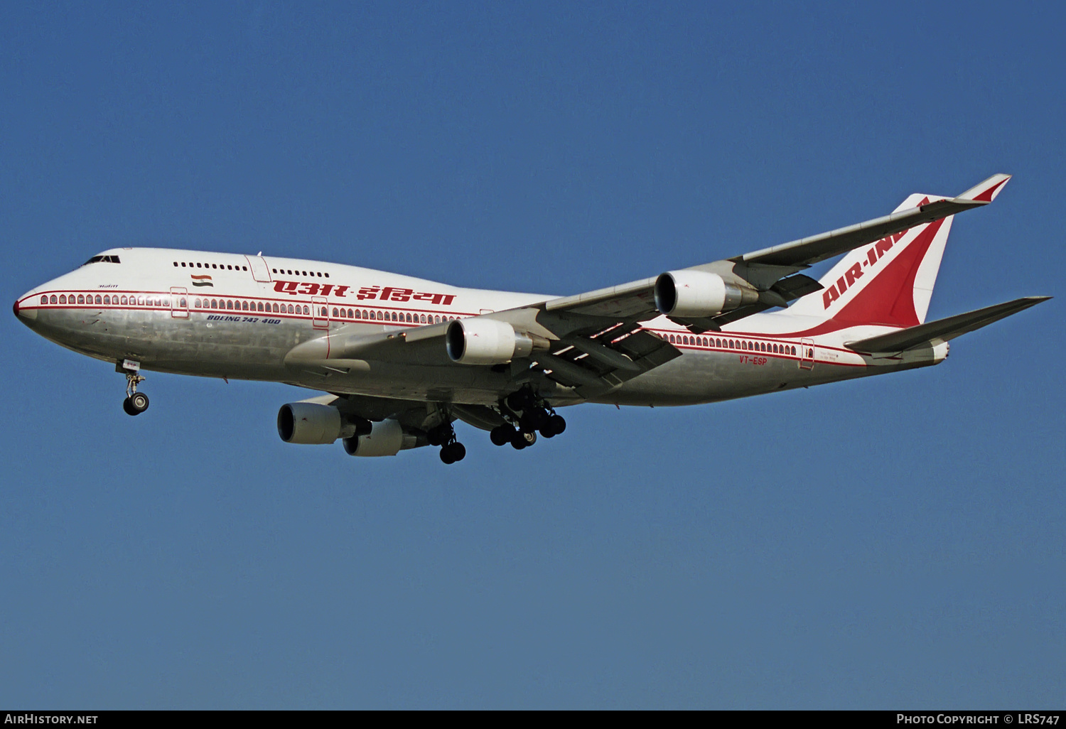 Aircraft Photo of VT-ESP | Boeing 747-437 | Air India | AirHistory.net #317327