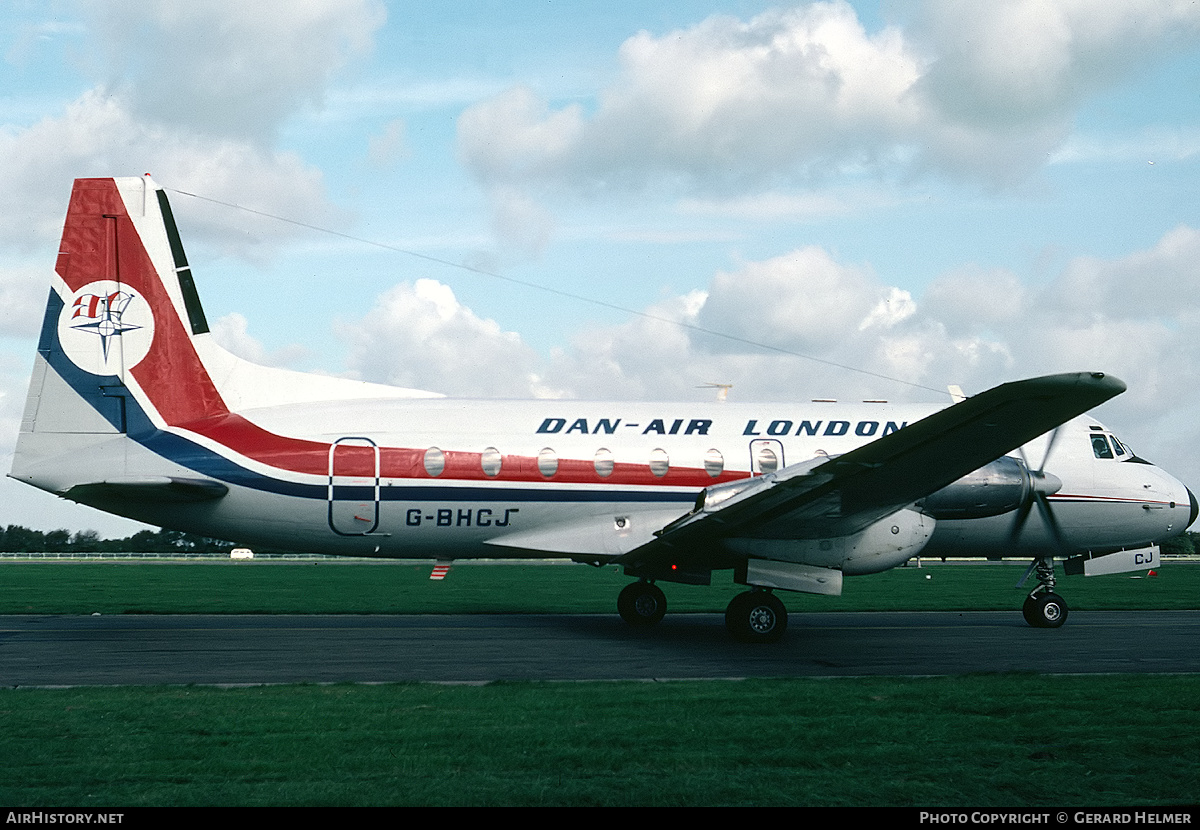 Aircraft Photo of G-BHCJ | Hawker Siddeley HS-748 Srs2/209 | Dan-Air London | AirHistory.net #317328
