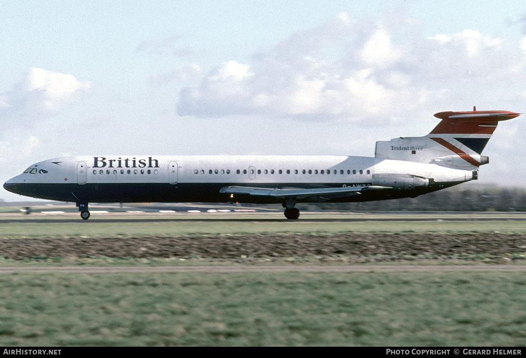 Aircraft Photo of G-AWZG | Hawker Siddeley HS-121 Trident 3B | British Airways | AirHistory.net #317356