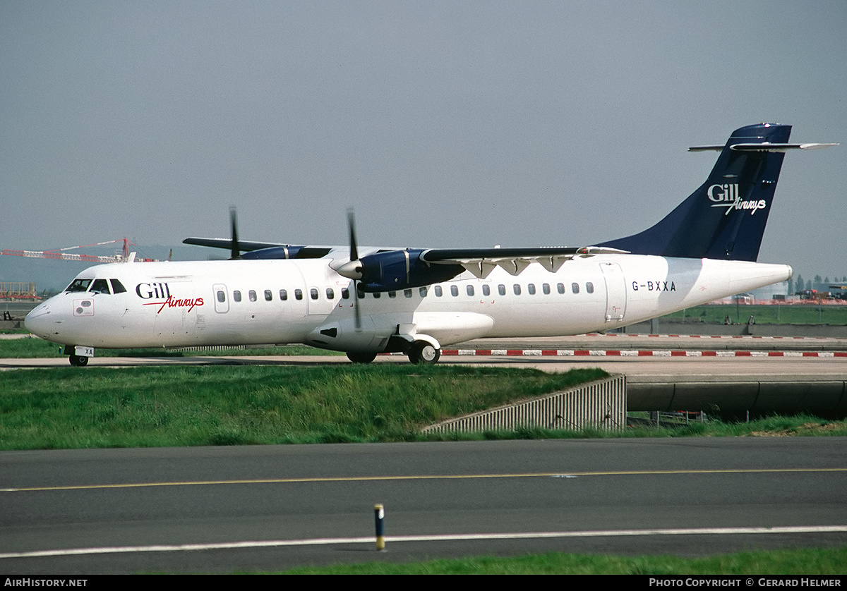 Aircraft Photo of G-BXXA | ATR ATR-72-202 | Gill Airways | AirHistory.net #317376