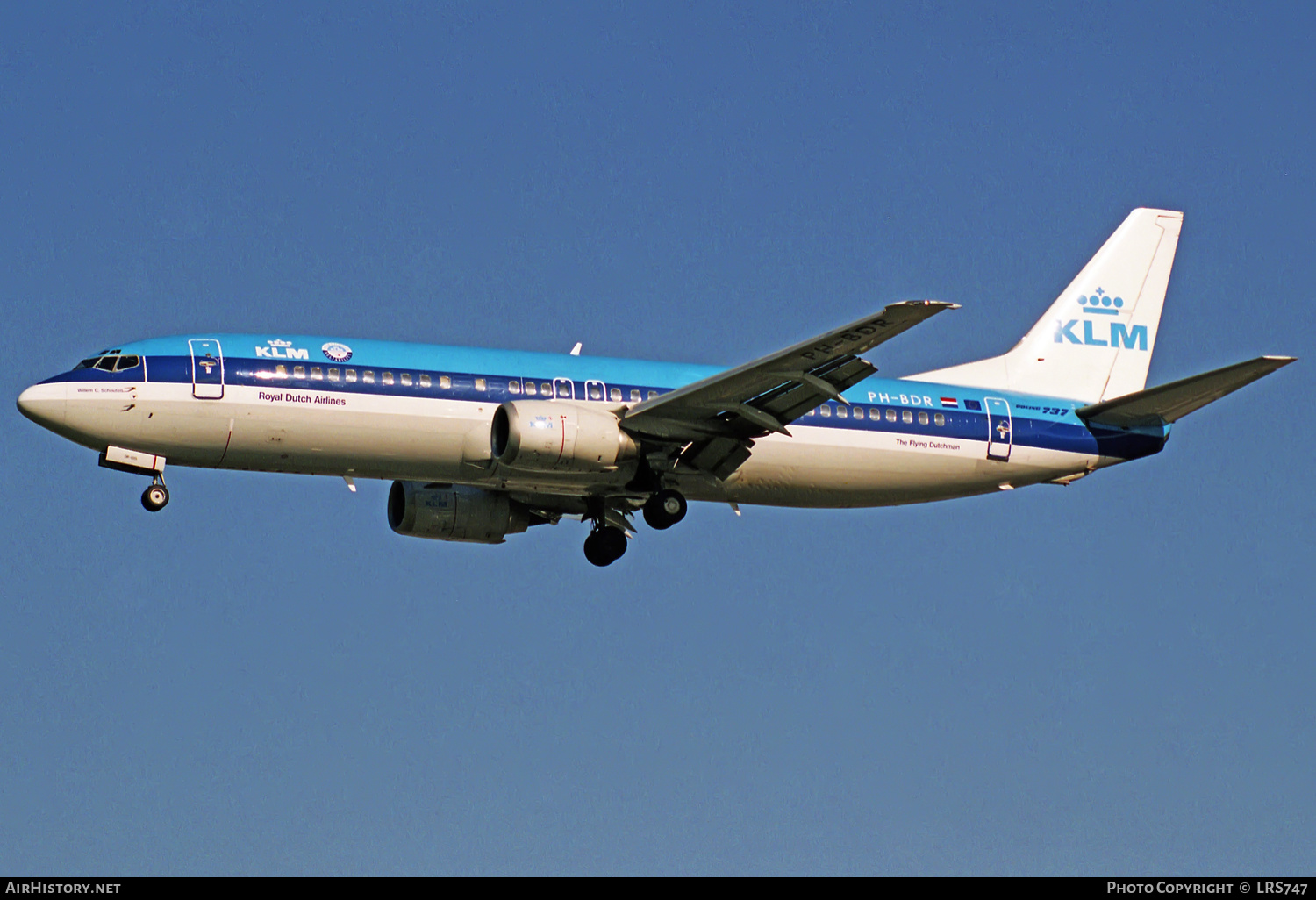 Aircraft Photo of PH-BDR | Boeing 737-406 | KLM - Royal Dutch Airlines | AirHistory.net #317400