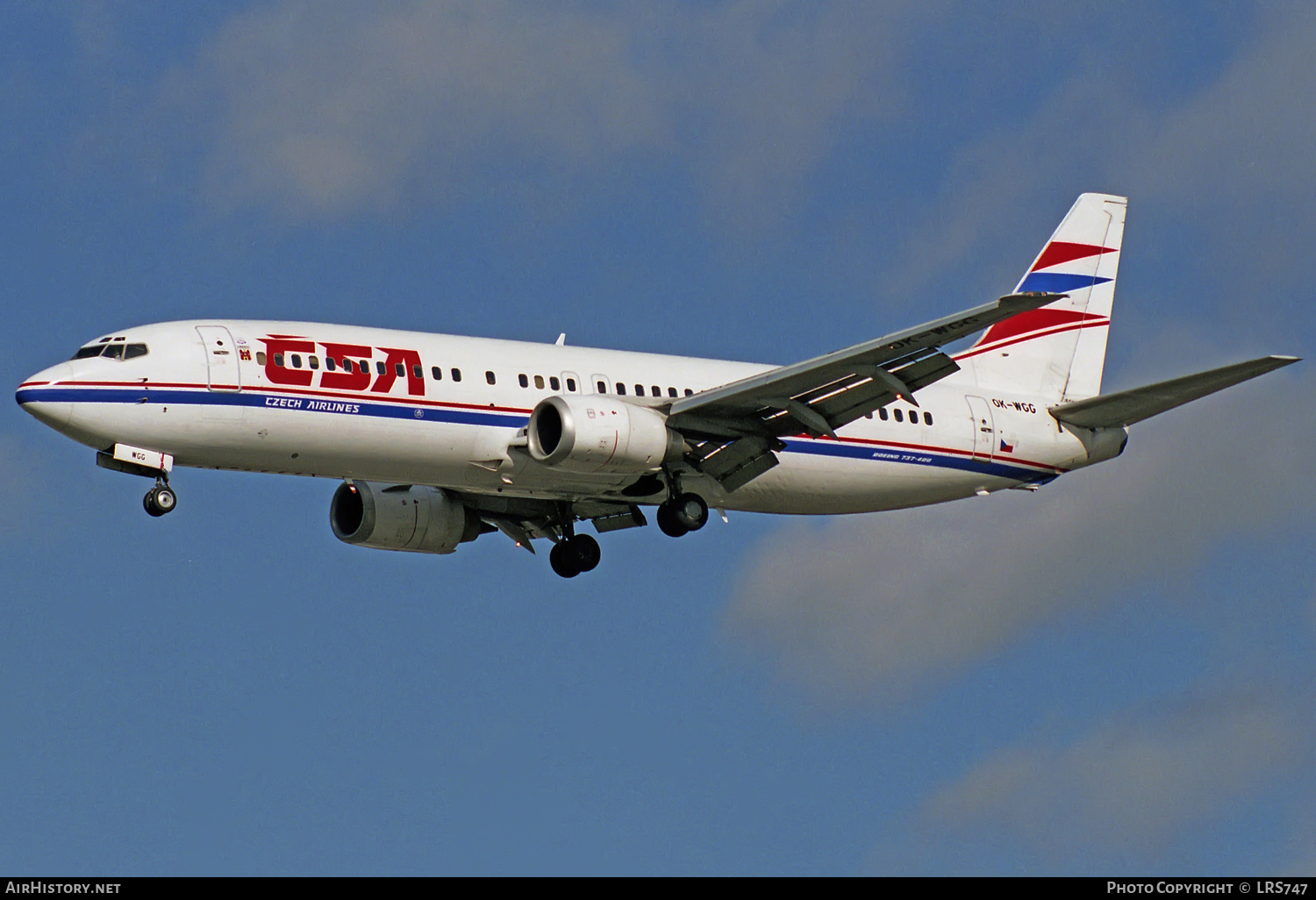 Aircraft Photo of OK-WGG | Boeing 737-4Y0 | ČSA - Czech Airlines | AirHistory.net #317401