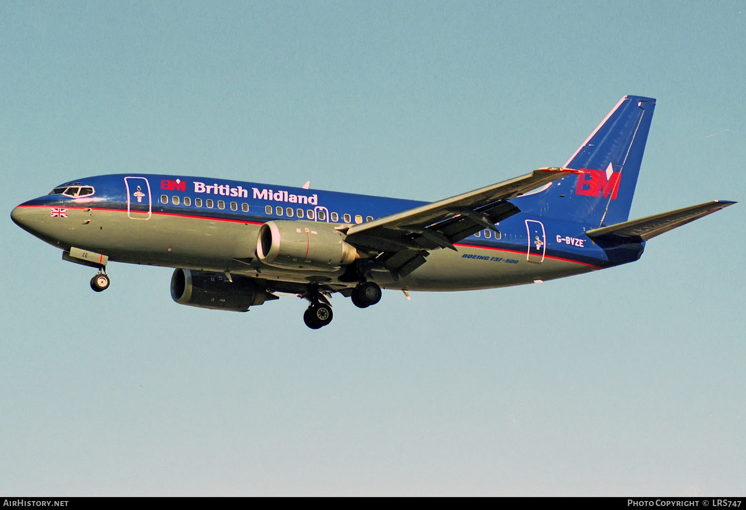 Aircraft Photo of G-BVZE | Boeing 737-59D | British Midland Airways - BMA | AirHistory.net #317422