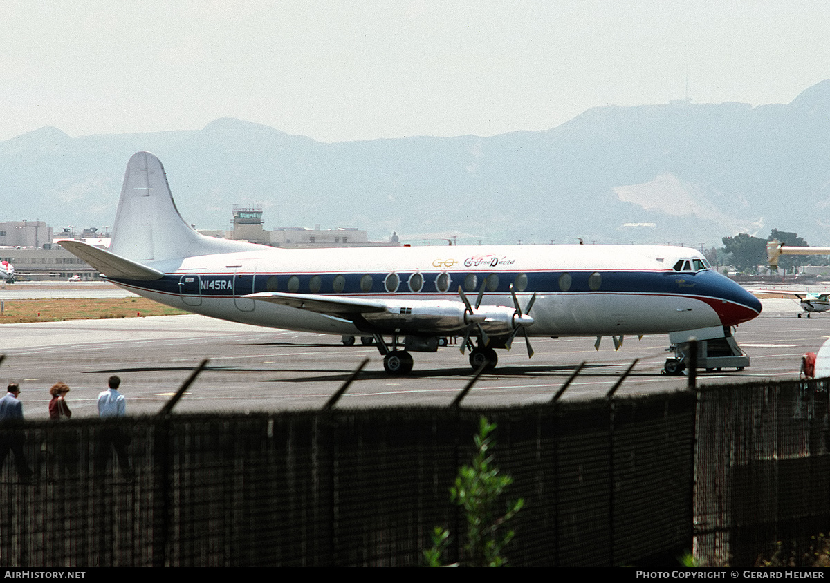 Aircraft Photo of N145RA | Vickers 814 Viscount | Carefree David | AirHistory.net #317424
