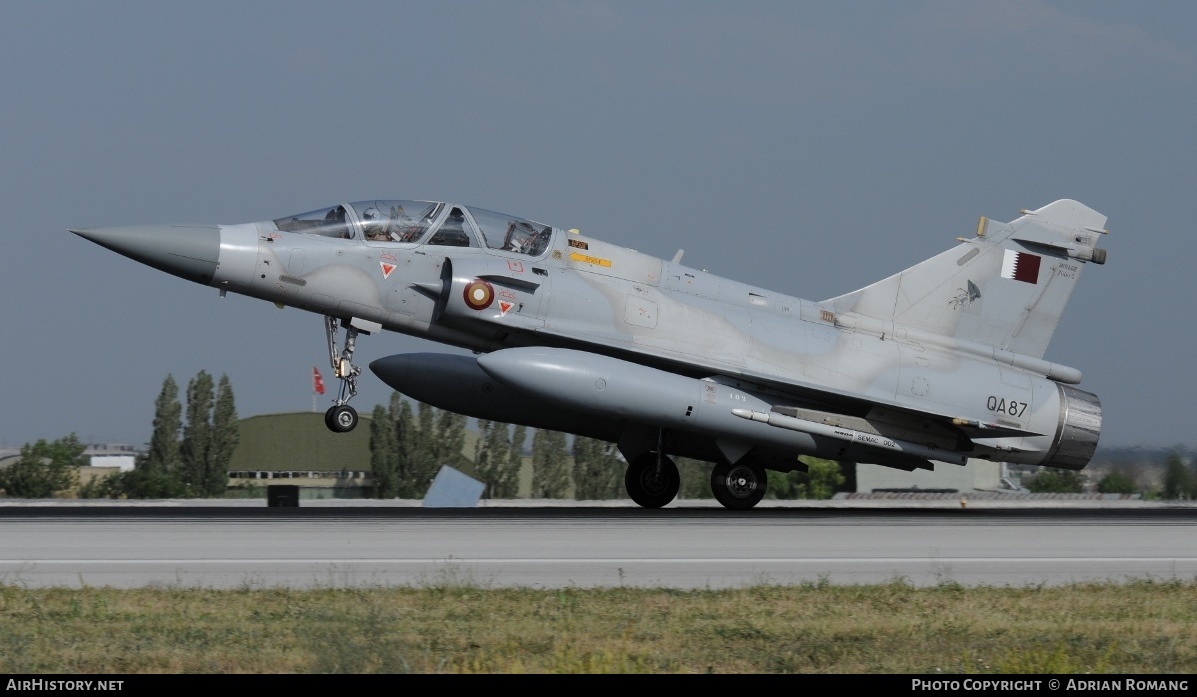 Aircraft Photo of QA87 | Dassault Mirage 2000-5DDA | Qatar - Air Force | AirHistory.net #317442