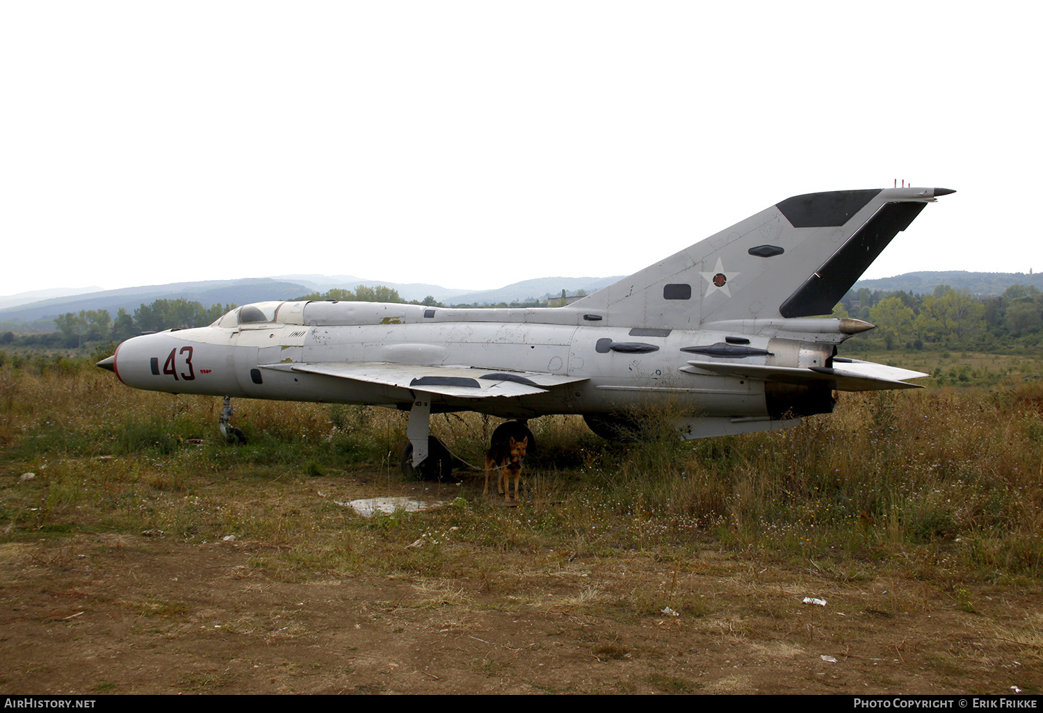 Aircraft Photo of 43 red | Mikoyan-Gurevich MiG-21PFM | Bulgaria - Air Force | AirHistory.net #317466