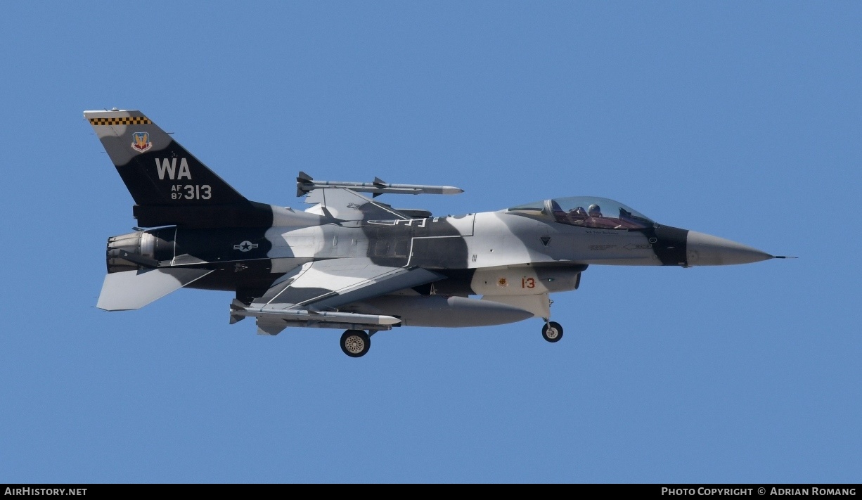 Aircraft Photo of 87-0313 / AF87-313 | General Dynamics F-16C Fighting Falcon | USA - Air Force | AirHistory.net #317493