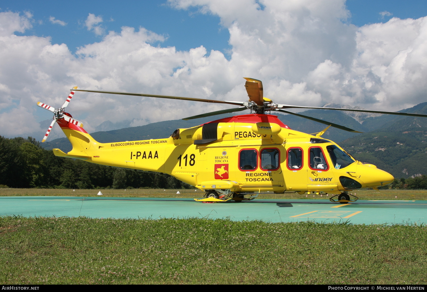 Aircraft Photo of I-PAAA | AgustaWestland AW-139 | Inaer | AirHistory.net #317514