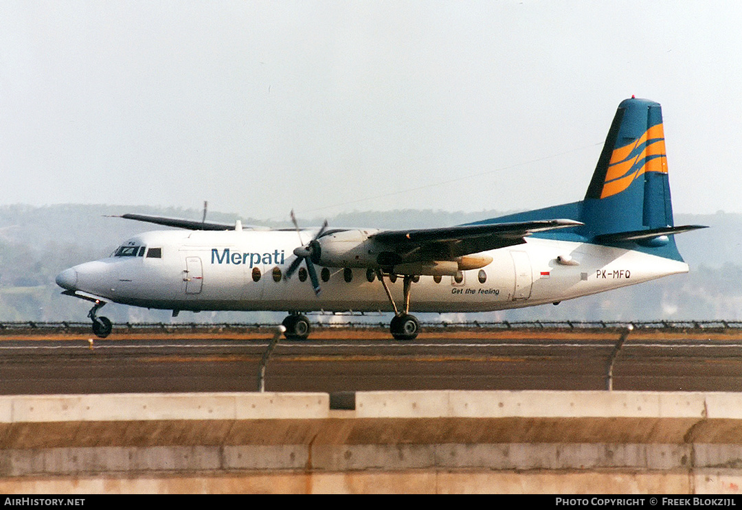 Aircraft Photo of PK-MFQ | Fokker F27-500C Friendship | Merpati Nusantara Airlines | AirHistory.net #317516