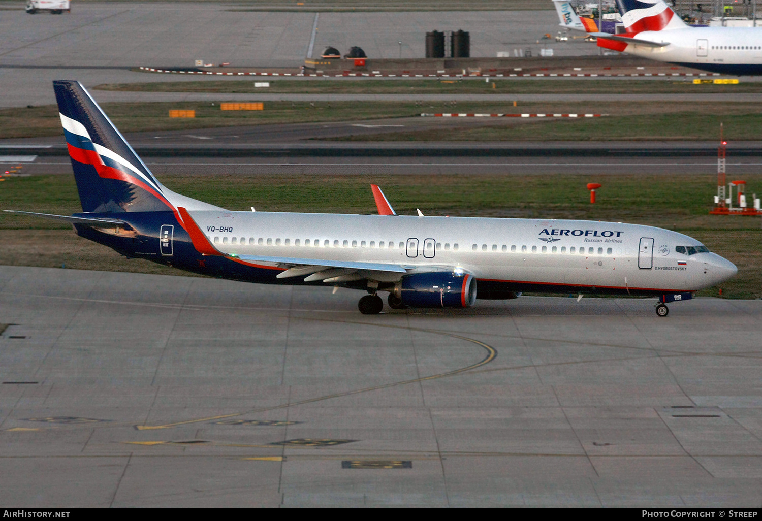 Aircraft Photo of VQ-BHQ | Boeing 737-800 | Aeroflot - Russian Airlines | AirHistory.net #317520