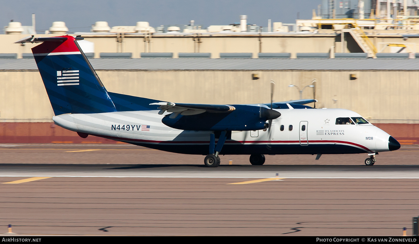 Aircraft Photo of N449YV | De Havilland Canada DHC-8-202 Dash 8 | US Airways Express | AirHistory.net #317525