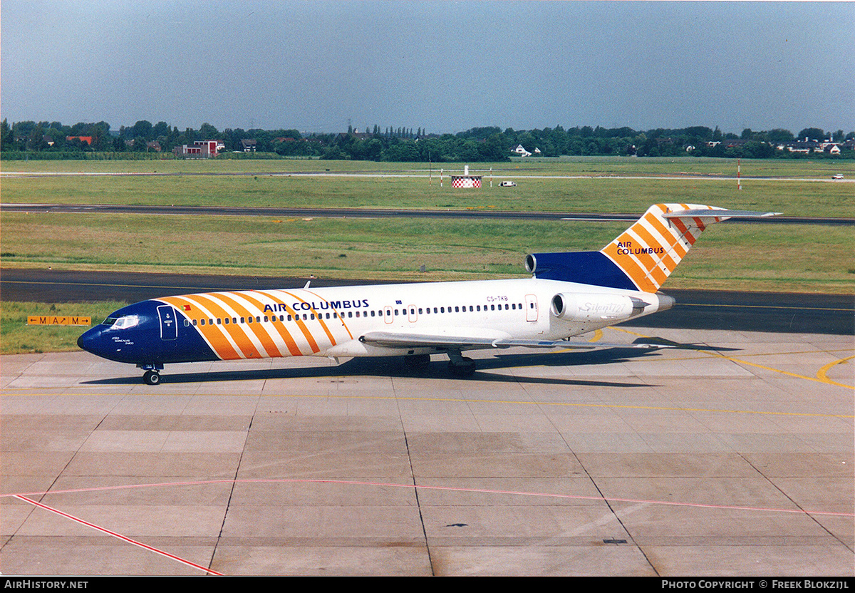 Aircraft Photo of CS-TKB | Boeing 727-2J4/Adv(RE) Super 27 | Air Columbus | AirHistory.net #317531