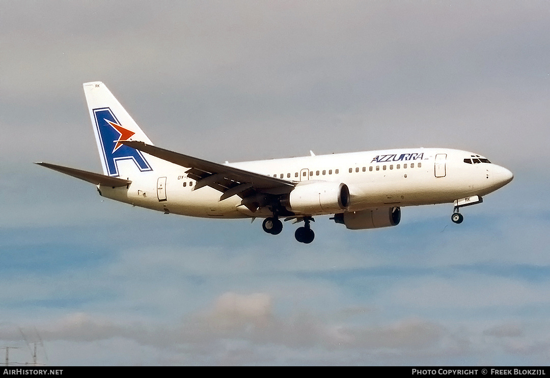 Aircraft Photo of OY-MRK | Boeing 737-7L9 | Azzurra Air | AirHistory.net #317572