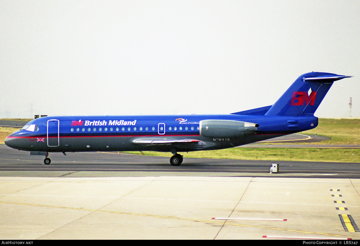 Aircraft Photo of G-BVTE | Fokker 70 (F28-0070) | British Midland Airways - BMA | AirHistory.net #317616