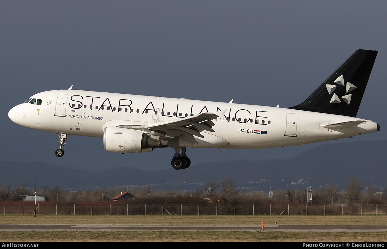 Aircraft Photo of 9A-CTI | Airbus A319-112 | Croatia Airlines | AirHistory.net #317692