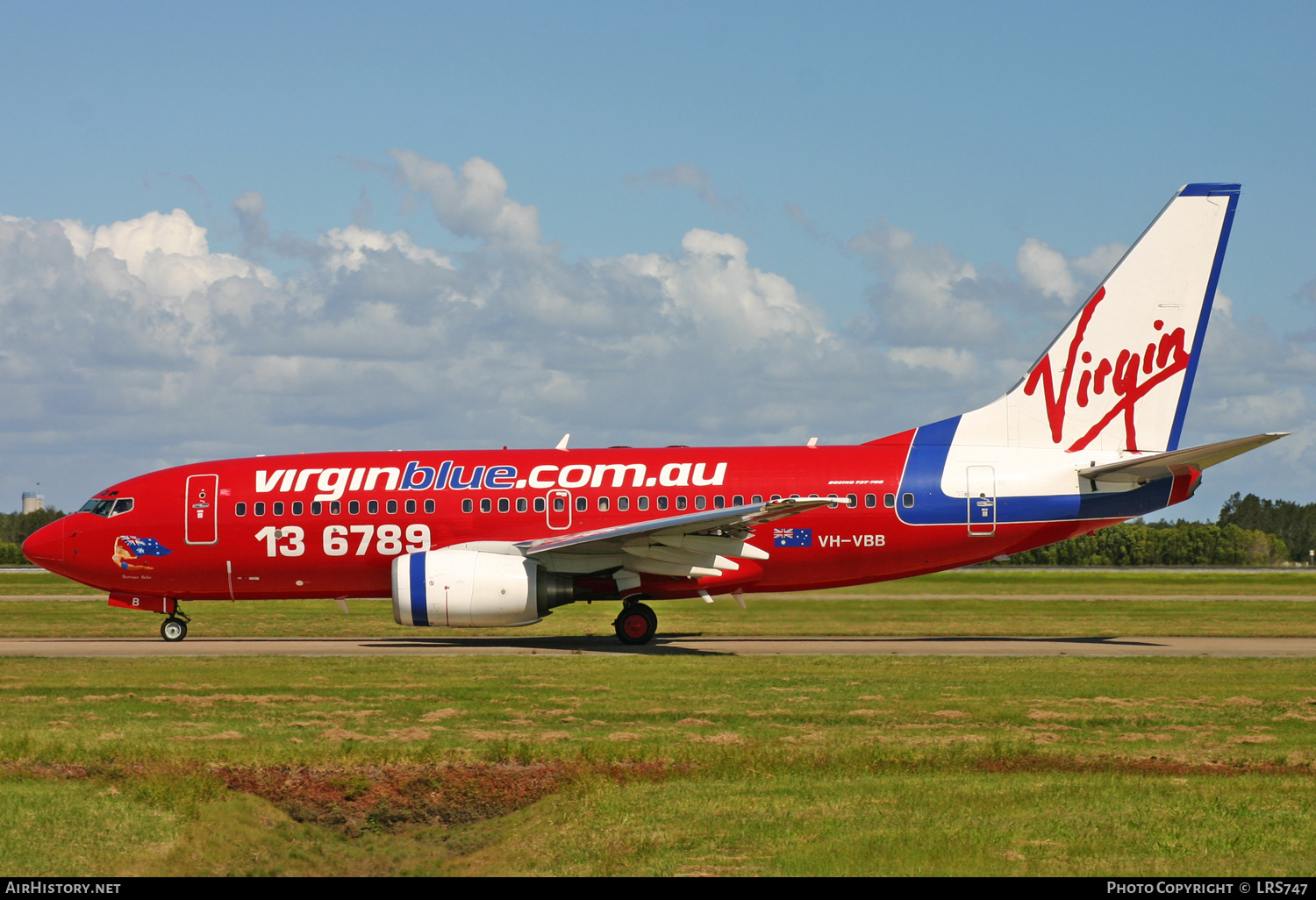 Aircraft Photo of VH-VBB | Boeing 737-7Q8 | Virgin Blue Airlines | AirHistory.net #317698