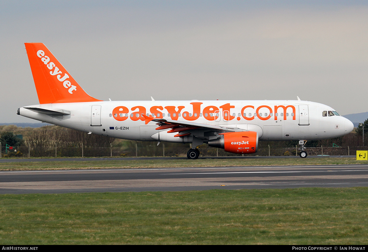 Aircraft Photo of G-EZIH | Airbus A319-111 | EasyJet | AirHistory.net #317734