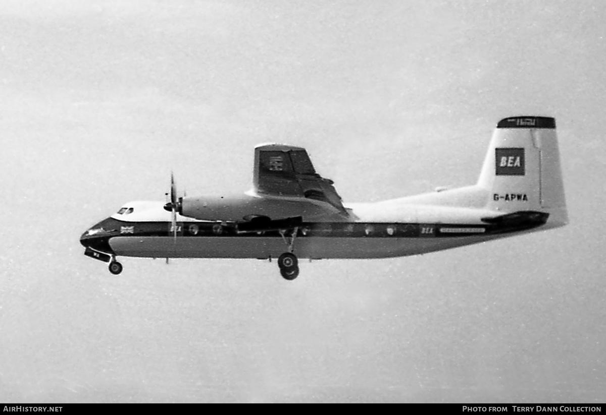 Aircraft Photo of G-APWA | Handley Page HPR-7 Herald 100 | BEA - British European Airways | AirHistory.net #317752