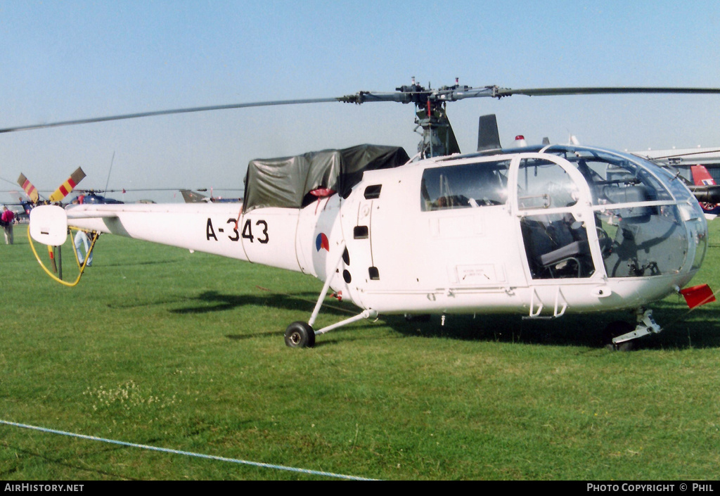 Aircraft Photo of A-343 | Sud SE-3160 Alouette III | Netherlands - Air Force | AirHistory.net #317756