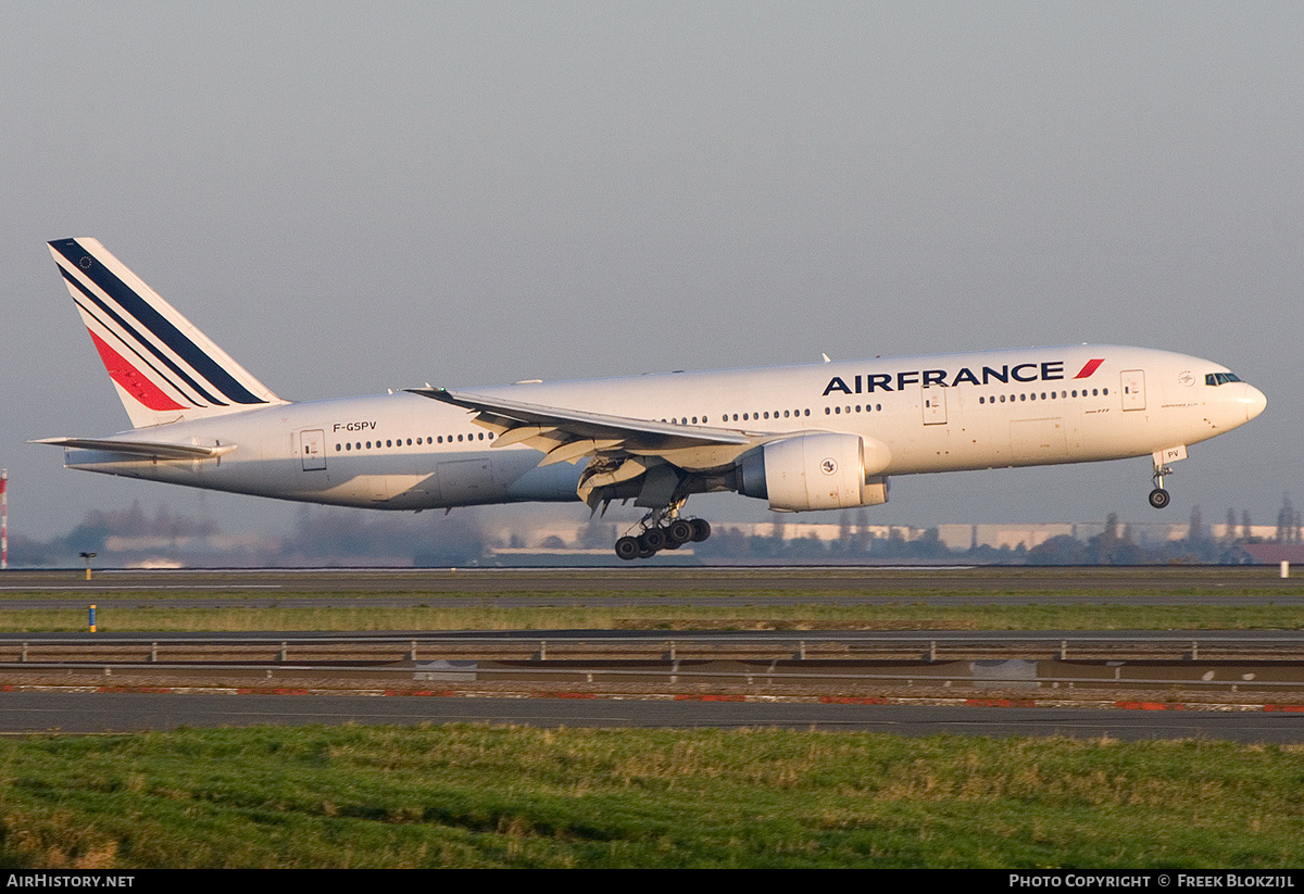 Aircraft Photo of F-GSPV | Boeing 777-228/ER | Air France | AirHistory.net #317781