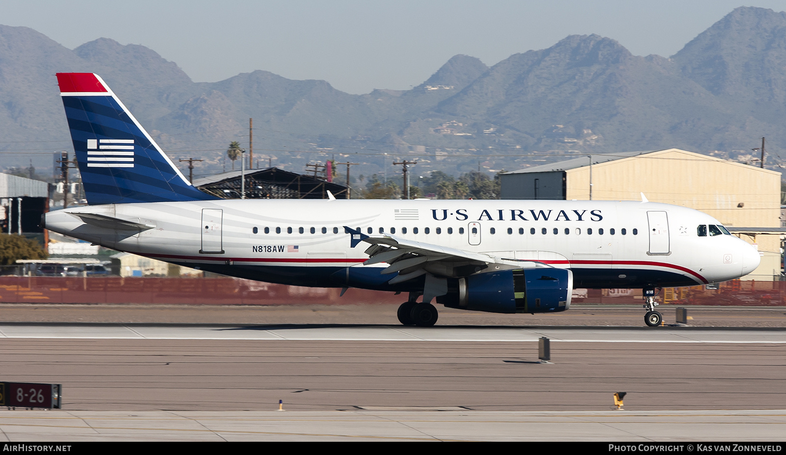 Aircraft Photo of N818AW | Airbus A319-132 | US Airways | AirHistory.net #317805