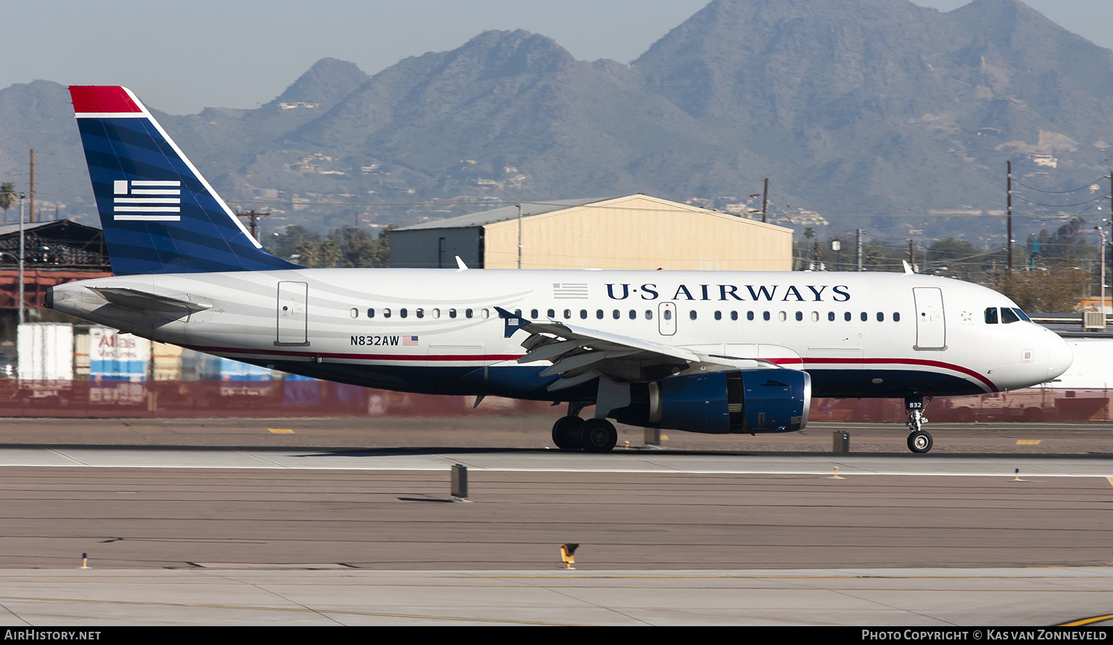 Aircraft Photo of N832AW | Airbus A319-132 | US Airways | AirHistory.net #317807