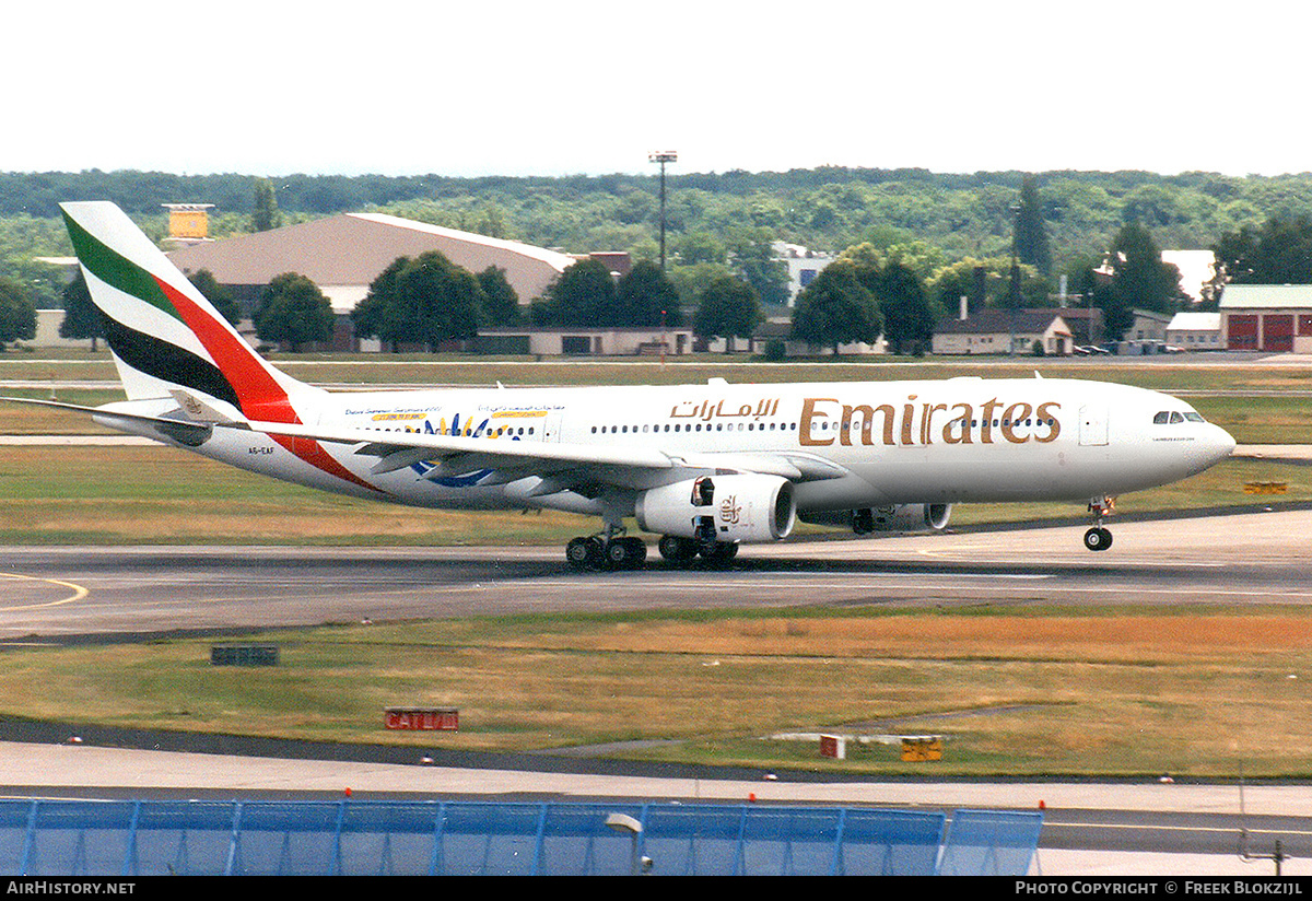 Aircraft Photo of A6-EAF | Airbus A330-243 | Emirates | AirHistory.net #317829