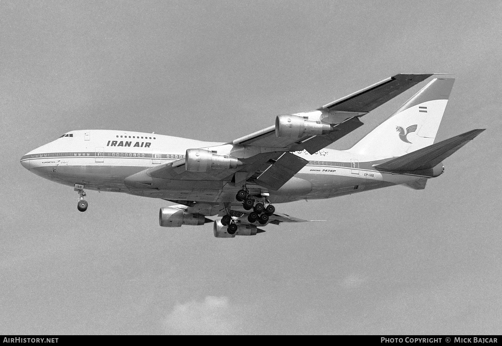 Aircraft Photo of EP-IAB | Boeing 747SP-86 | Iran Air | AirHistory.net #317862