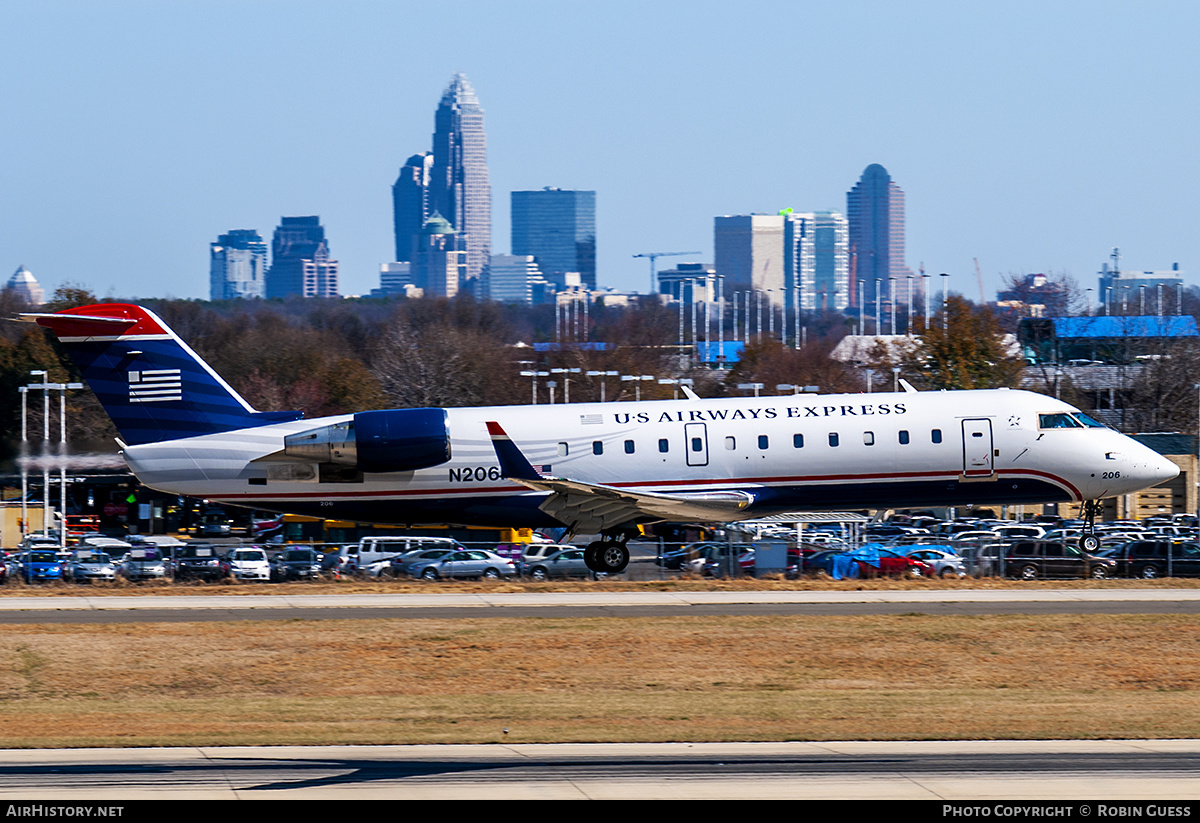 Aircraft Photo of N206PS | Bombardier CRJ-200ER (CL-600-2B19) | US Airways Express | AirHistory.net #317880