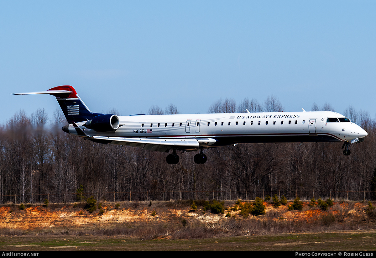 Aircraft Photo of N916FJ | Bombardier CRJ-900LR (CL-600-2D24) | US Airways Express | AirHistory.net #317897