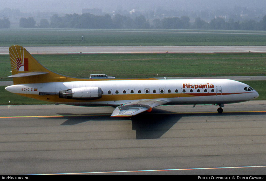 Aircraft Photo of EC-CIZ | Sud SE-210 Caravelle 10B1R | Hispania Líneas Aéreas | AirHistory.net #317928