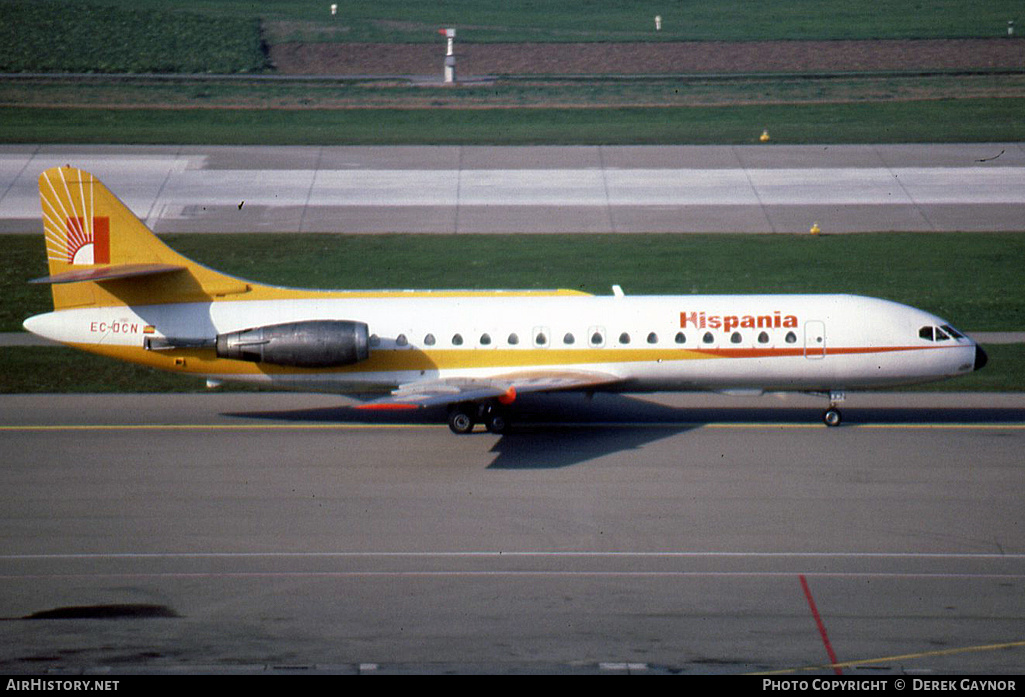 Aircraft Photo of EC-DCN | Sud SE-210 Caravelle 10B1R | Hispania Líneas Aéreas | AirHistory.net #317929