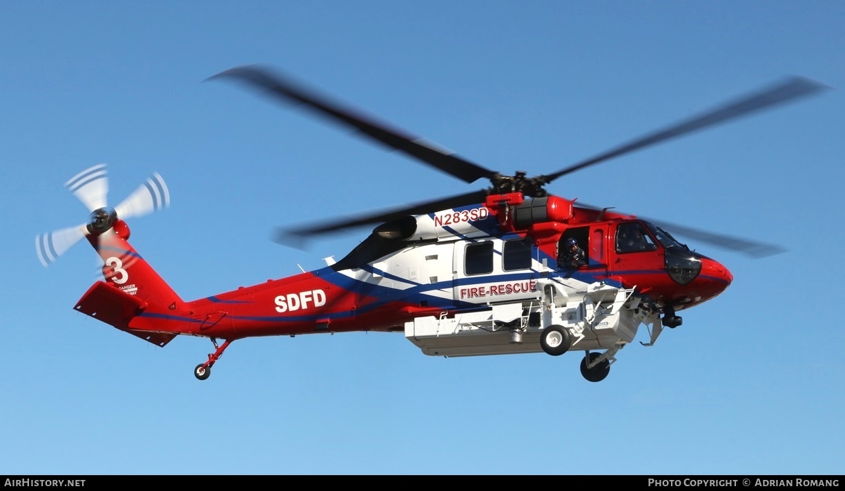 Aircraft Photo of N283SD | Sikorsky S-70i International Black Hawk | San Diego Fire Department - SDFD | AirHistory.net #317993