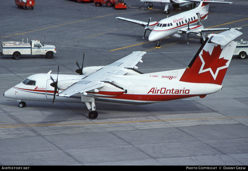 Aircraft Photo of C-GONY | De Havilland Canada DHC-8-102 Dash 8 | Air Ontario | AirHistory.net #318036