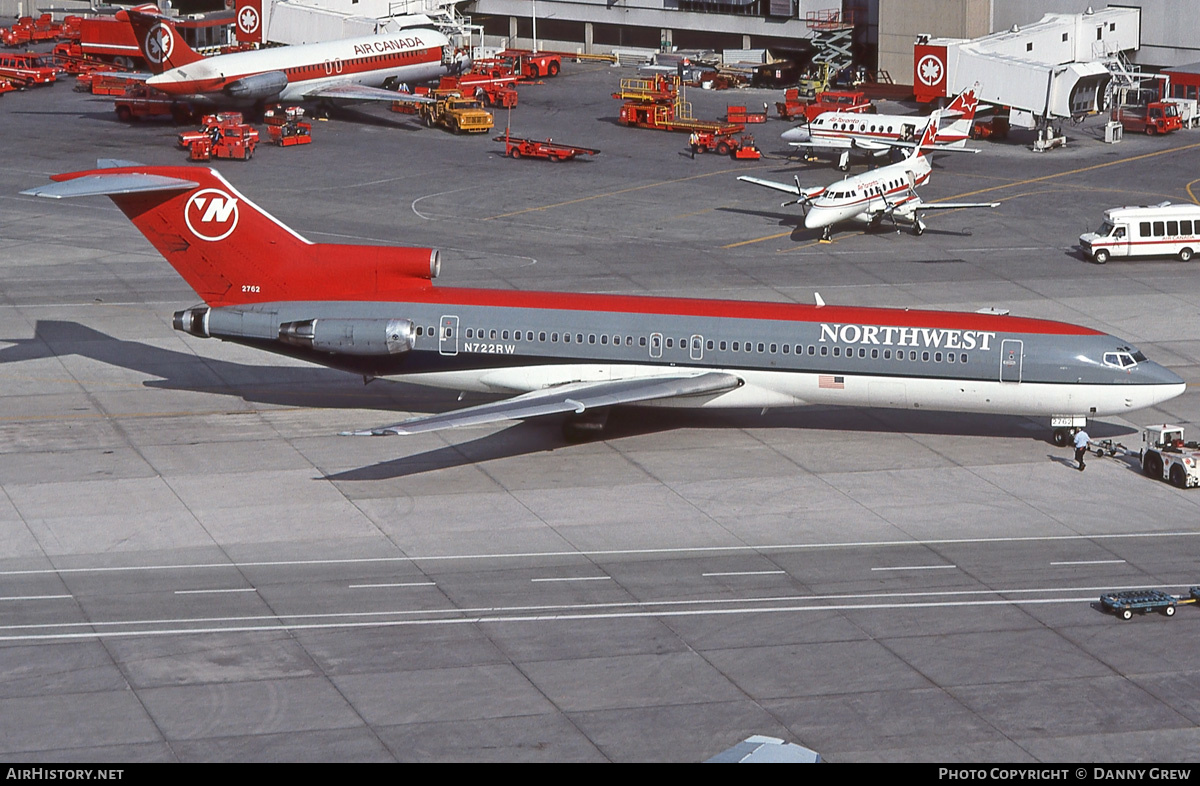 Aircraft Photo of 722RW | Boeing 727-2M7/Adv | Northwest Airlines | AirHistory.net #318086