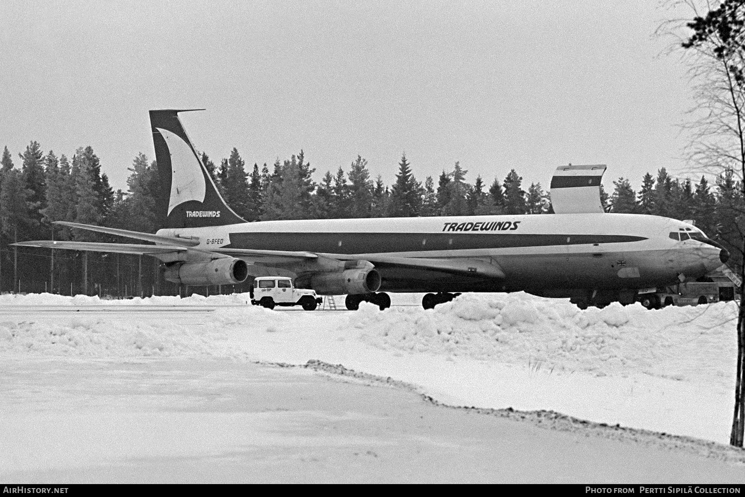Aircraft Photo of G-BFEO | Boeing 707-323C | Tradewinds Airways | AirHistory.net #318125