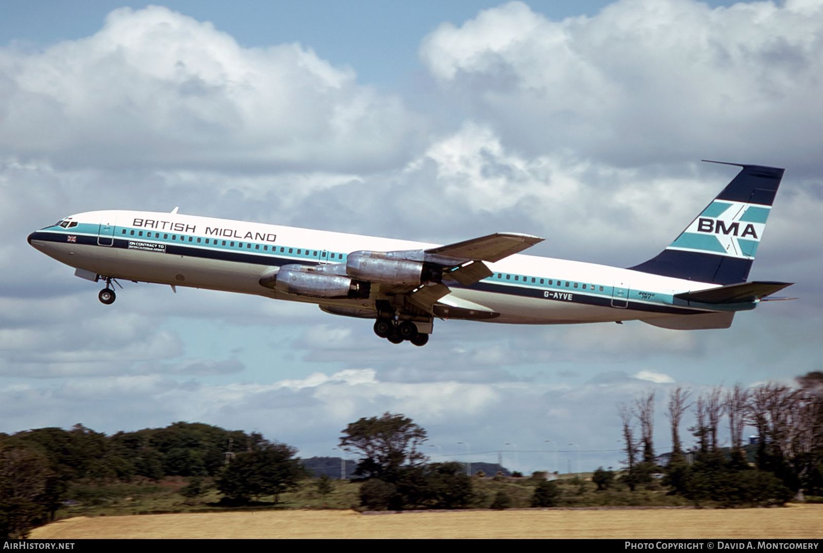 Aircraft Photo of G-AYVE | Boeing 707-321 | British Midland Airways - BMA | AirHistory.net #318193