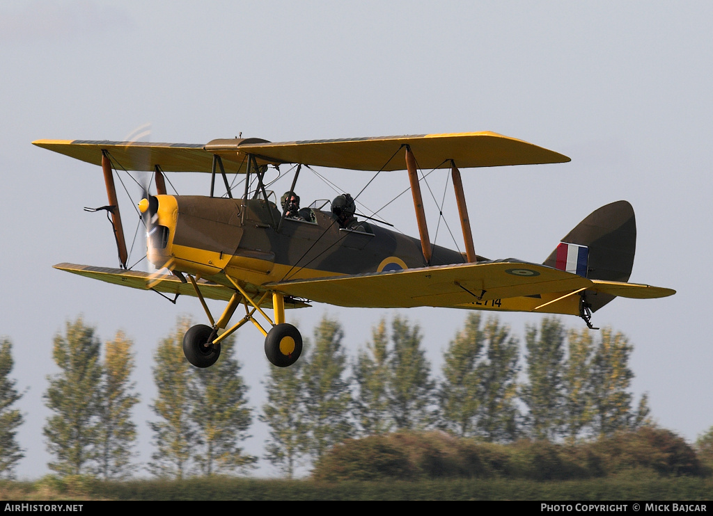 Aircraft Photo of G-AOGR / XL714 | De Havilland D.H. 82A Tiger Moth II | UK - Air Force | AirHistory.net #318196