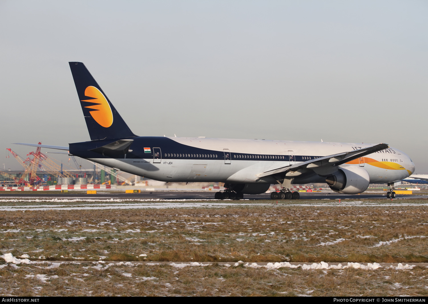 Aircraft Photo of VT-JEH | Boeing 777-35R/ER | Jet Airways | AirHistory.net #318202