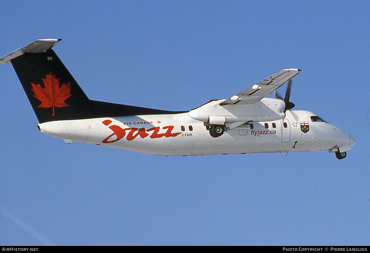 Aircraft Photo of C-FADK | De Havilland Canada DHC-8-102 Dash 8 | Air Canada Jazz | AirHistory.net #318211