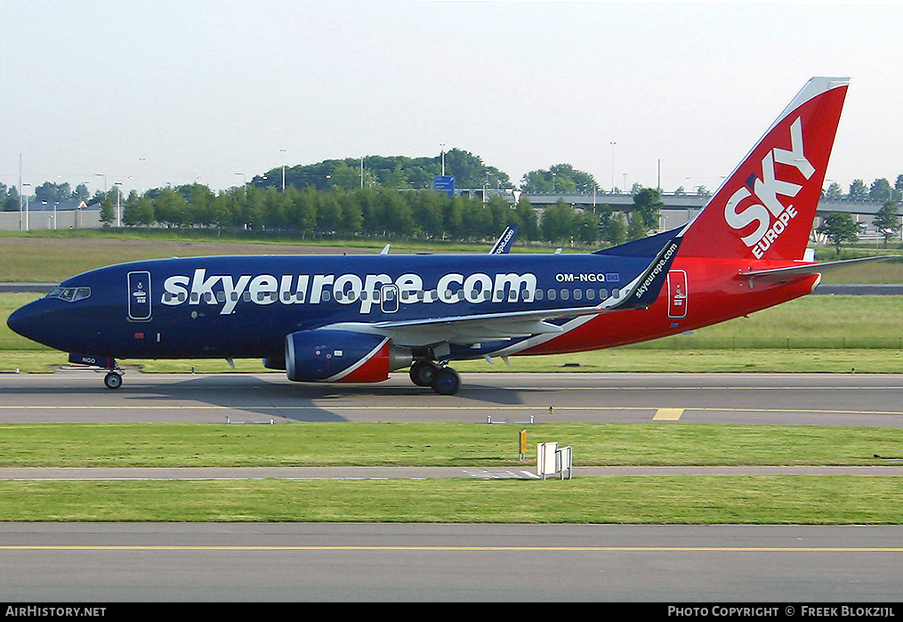 Aircraft Photo of OM-NGQ | Boeing 737-7GL | SkyEurope Airlines | AirHistory.net #318288