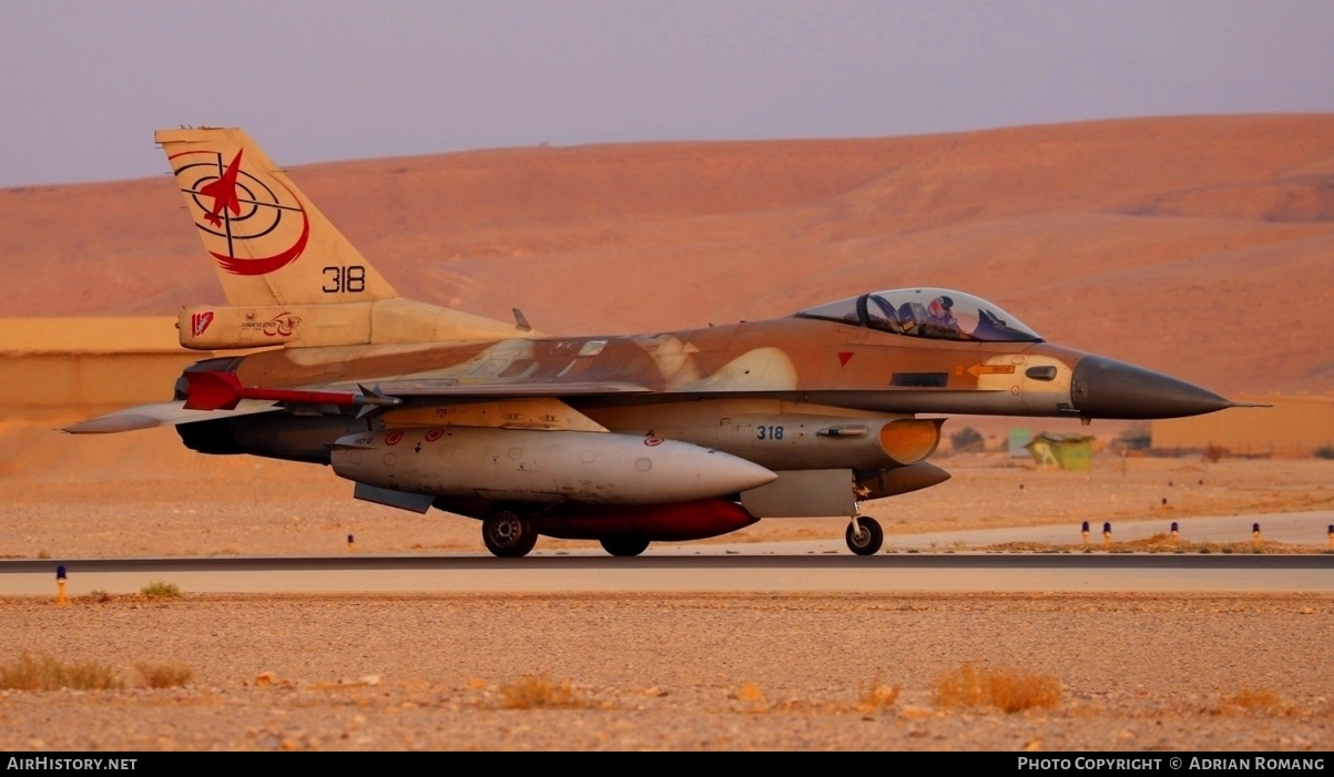 Aircraft Photo of 318 | General Dynamics F-16C Barak | Israel - Air Force | AirHistory.net #318308