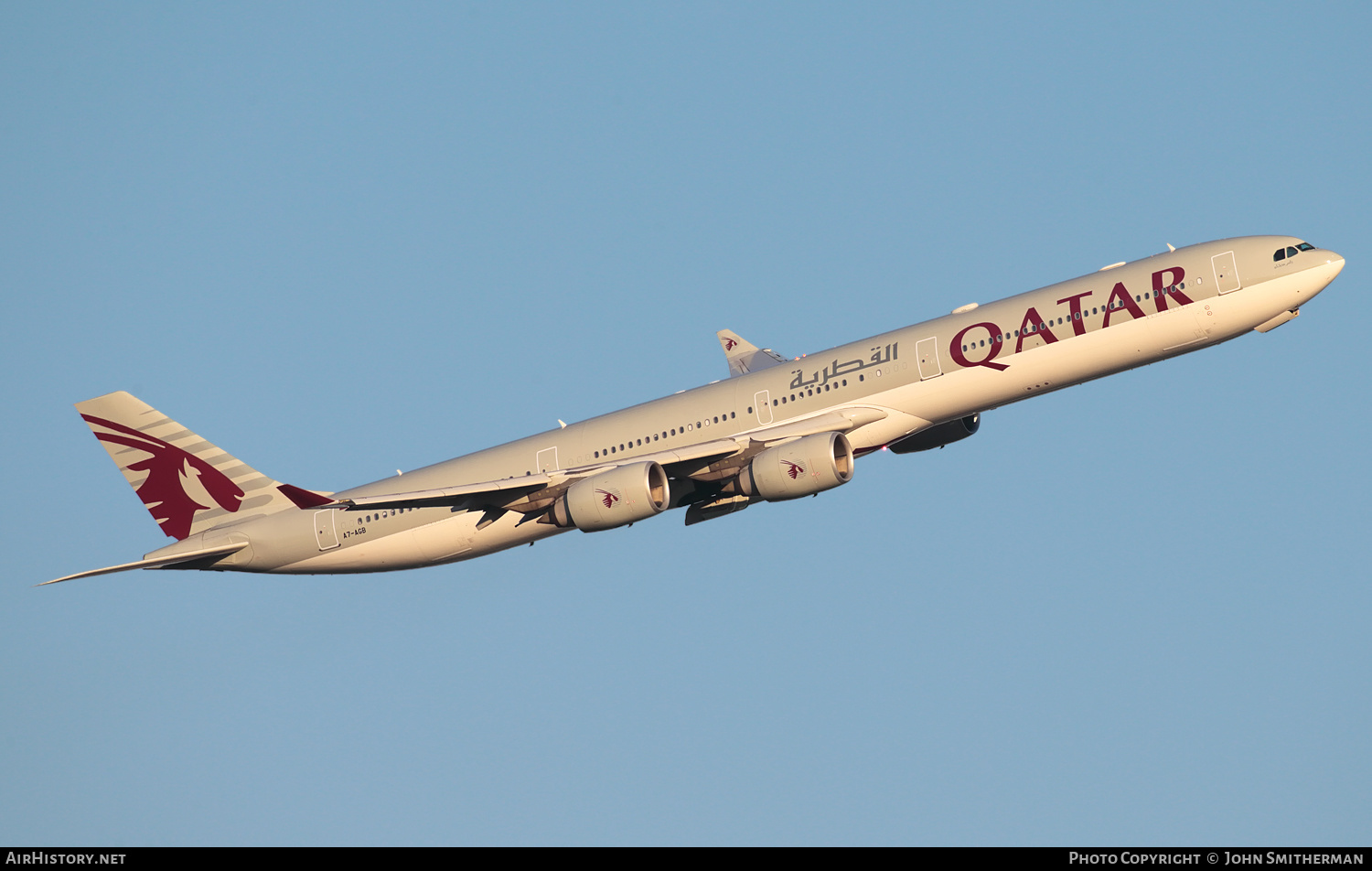 Aircraft Photo of A7-AGB | Airbus A340-642 | Qatar Airways | AirHistory.net #318318