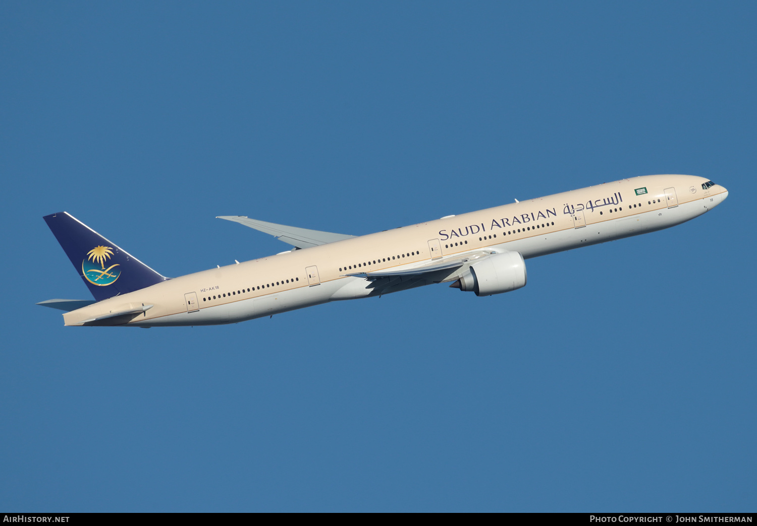 Aircraft Photo of HZ-AK18 | Boeing 777-368/ER | Saudi Arabian Airlines | AirHistory.net #318331